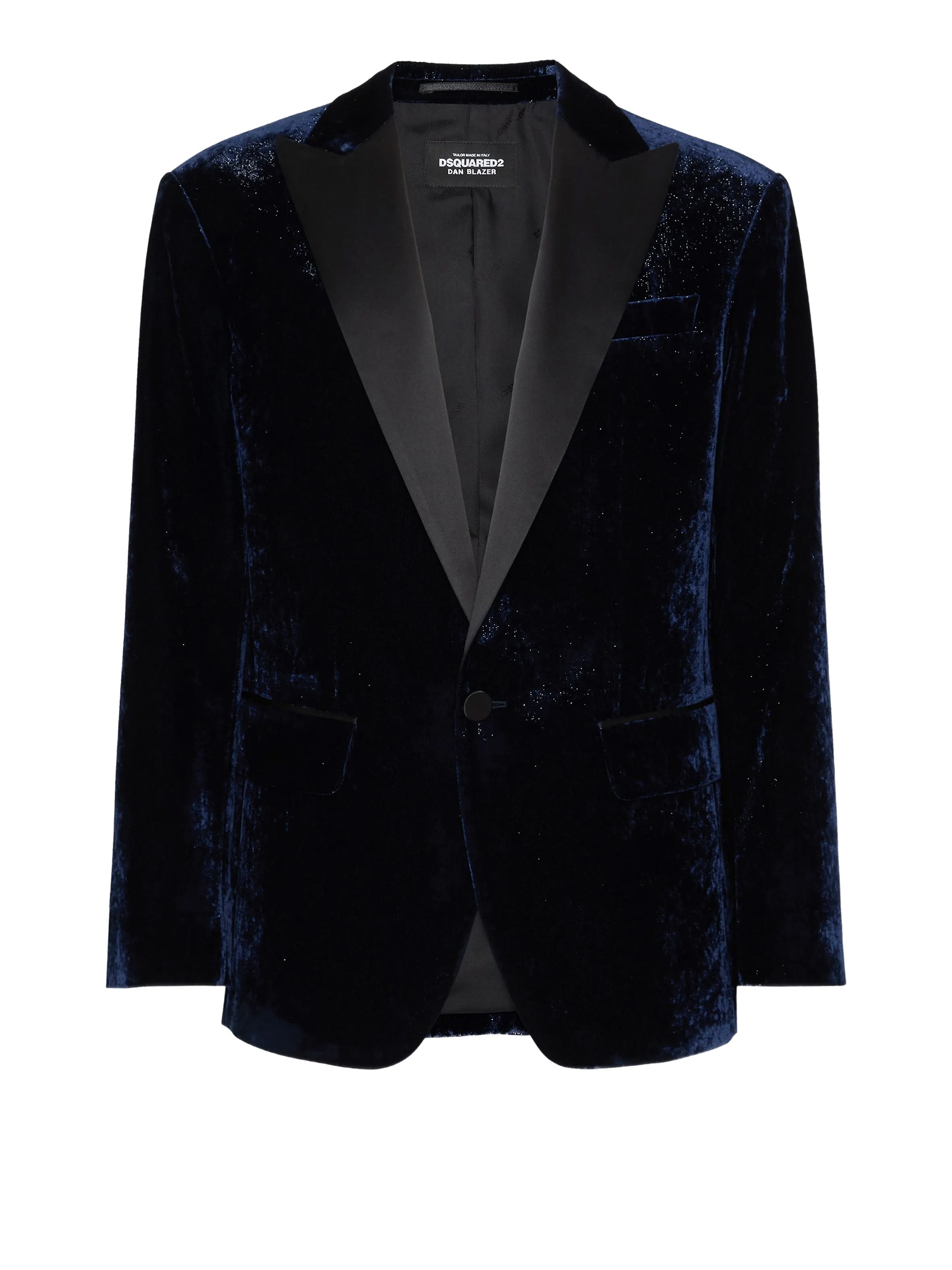 Dsquared2 Midnight Blue Velvet Blazer
