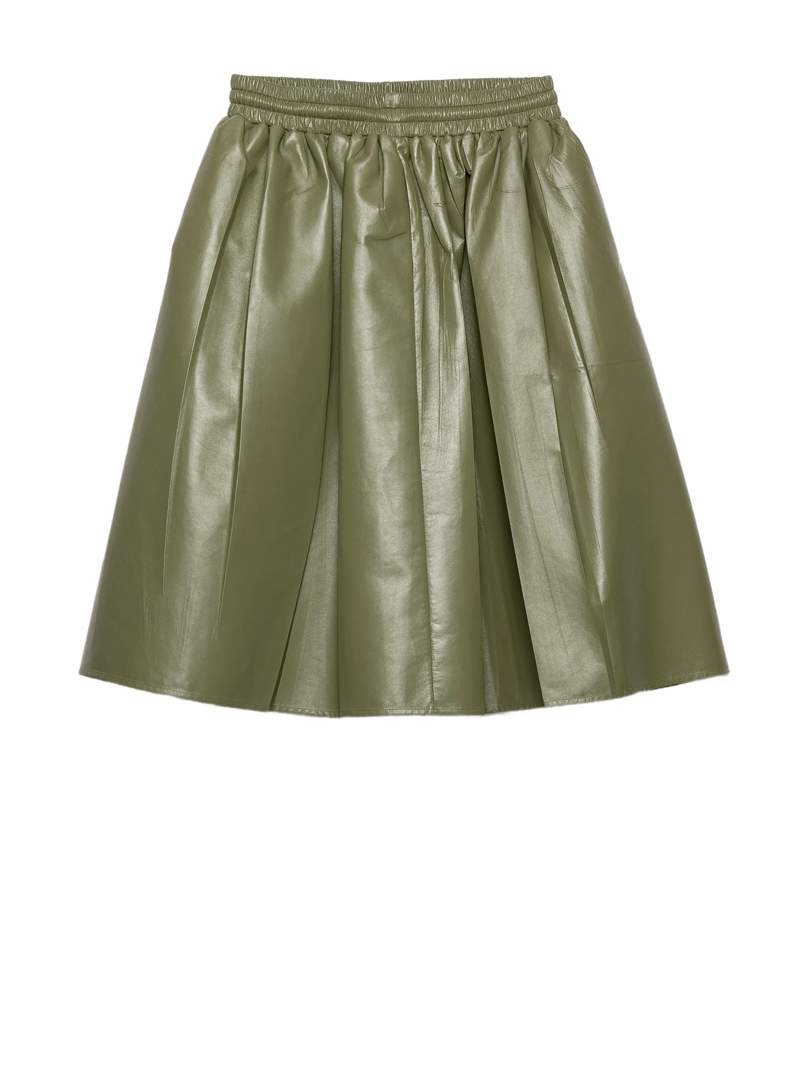 Prada Skirts Green Lamb Leather – Women