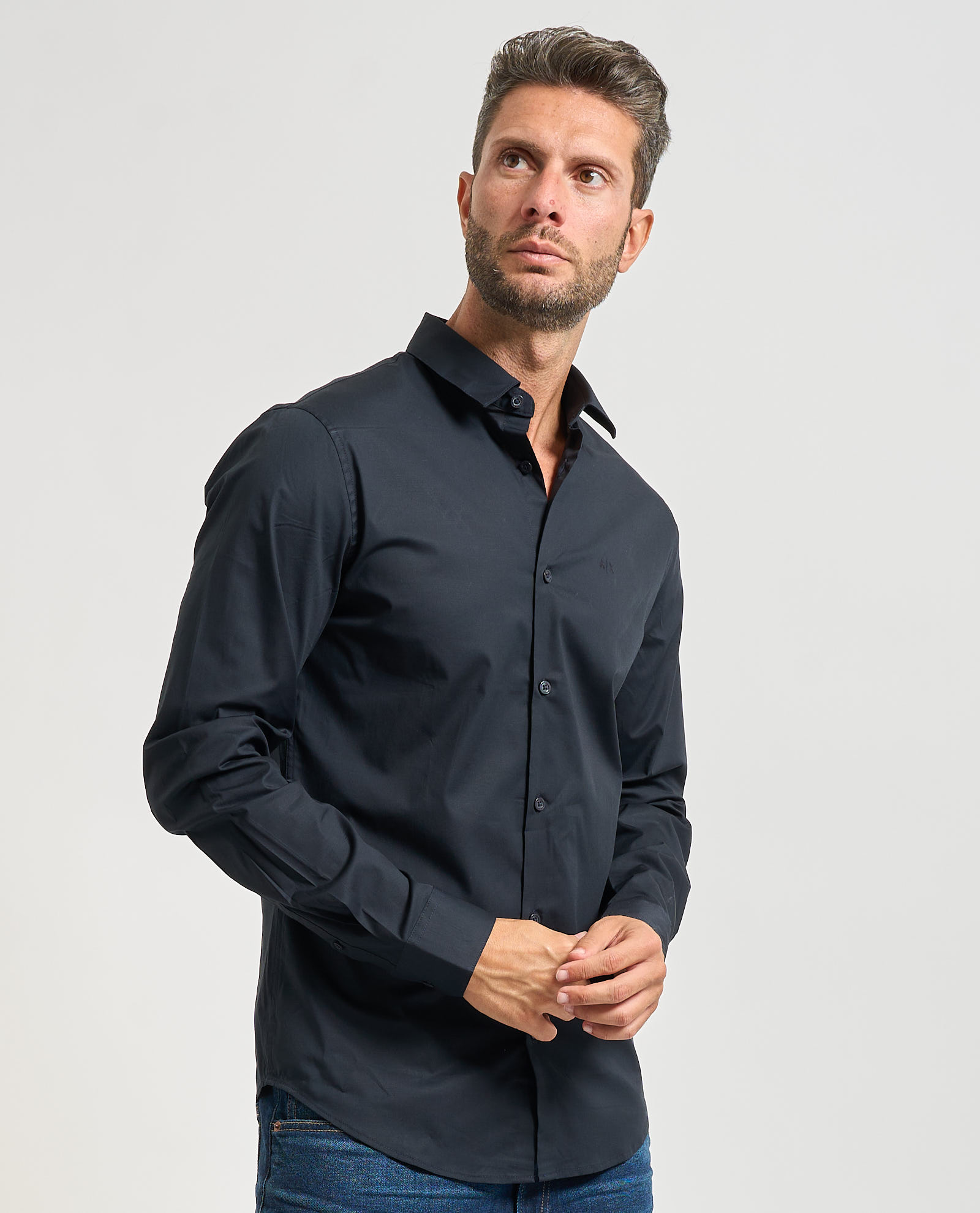 Armani Exchange Camisas Azules