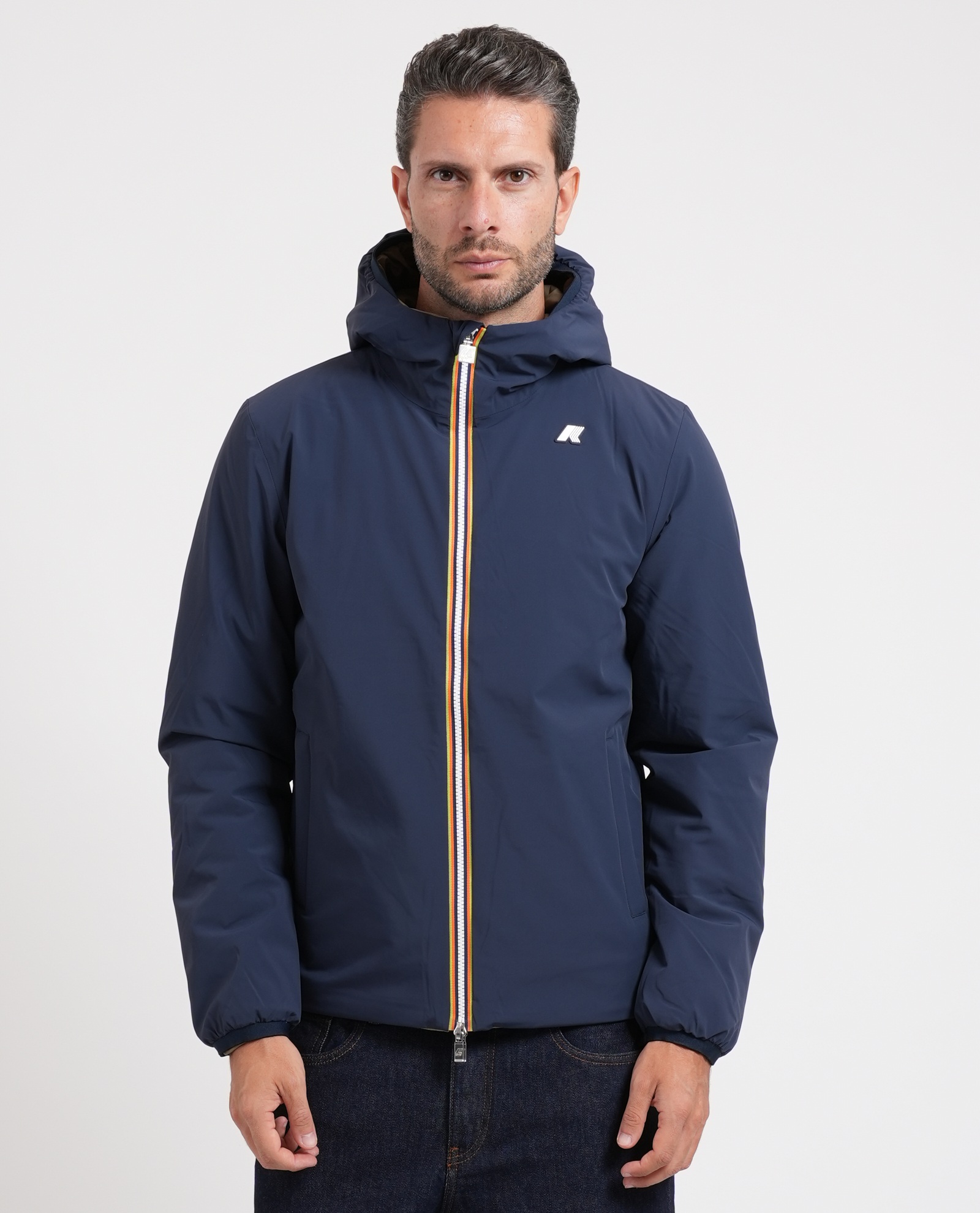 K-way Chaquetas azul/beige