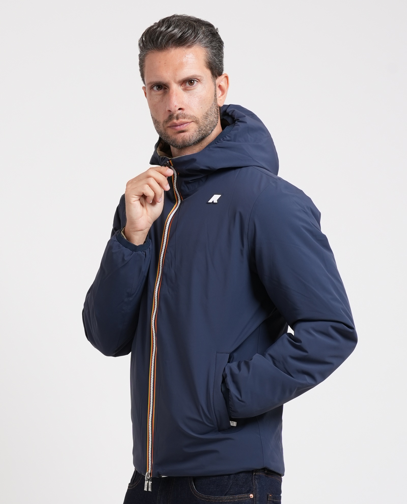 K-way Chaquetas azul/beige