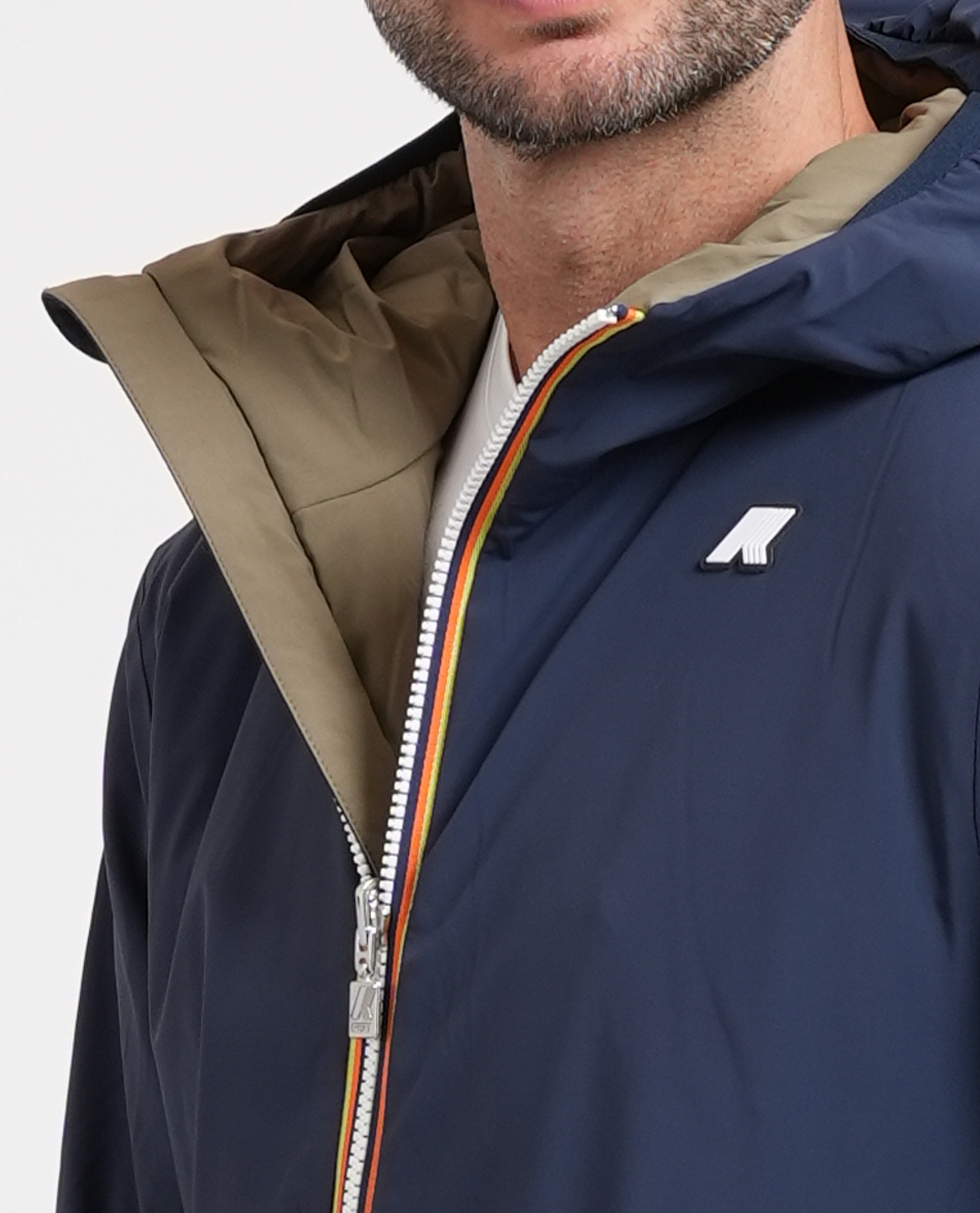 K-way Chaquetas azul/beige