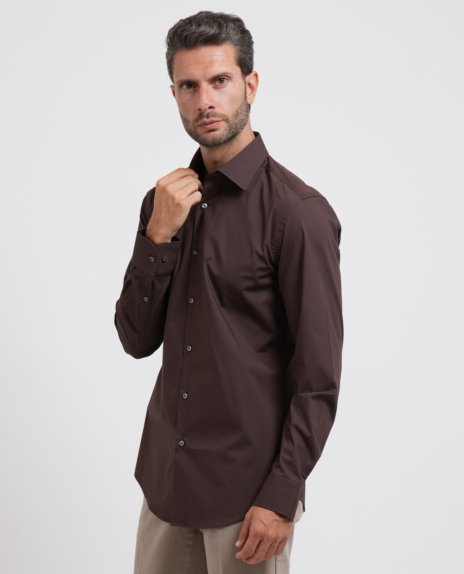 Boss Shirts Braun