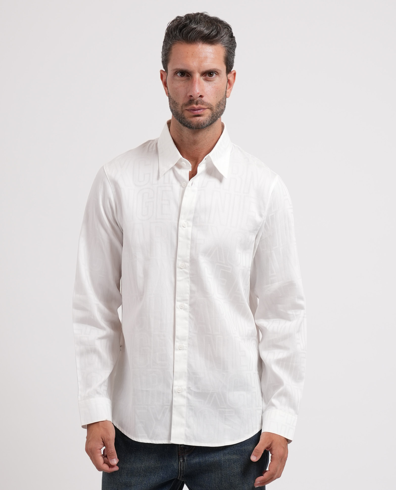 Armani Exchange Witte hemden