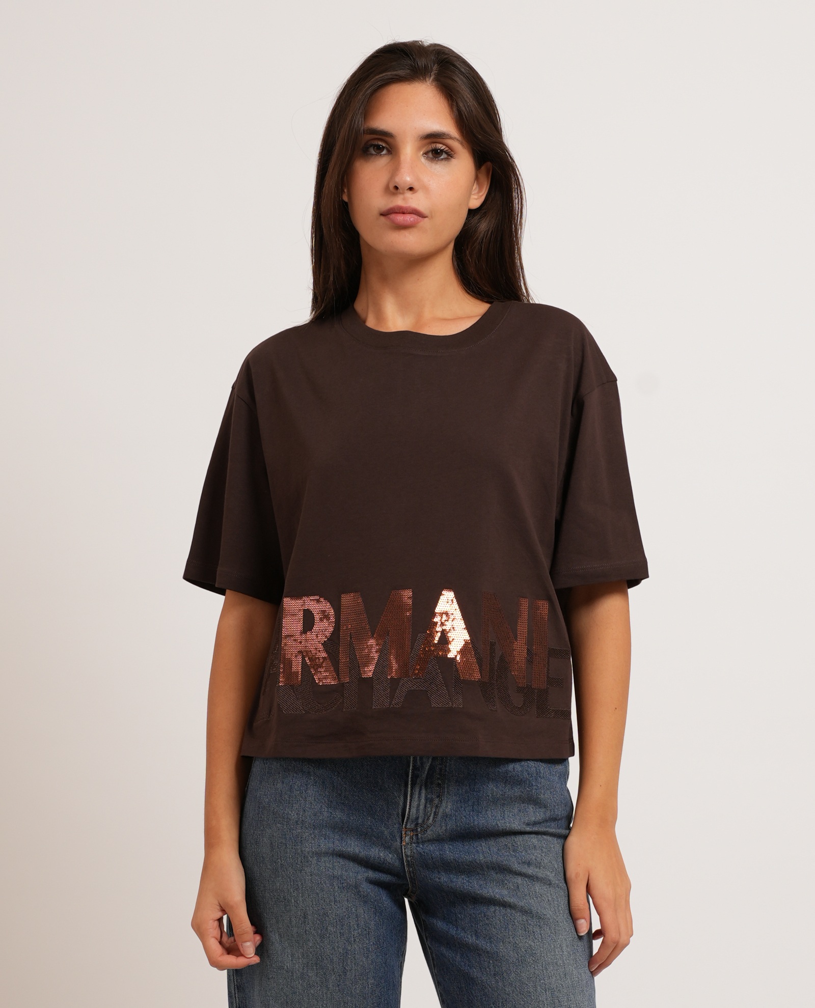 ARMANI EXCHANGE T-shirt e Polo Marrone