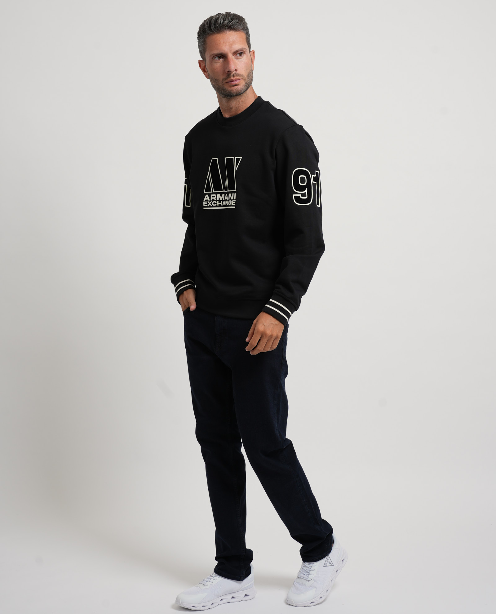 Armani Exchange Overhemden zwart