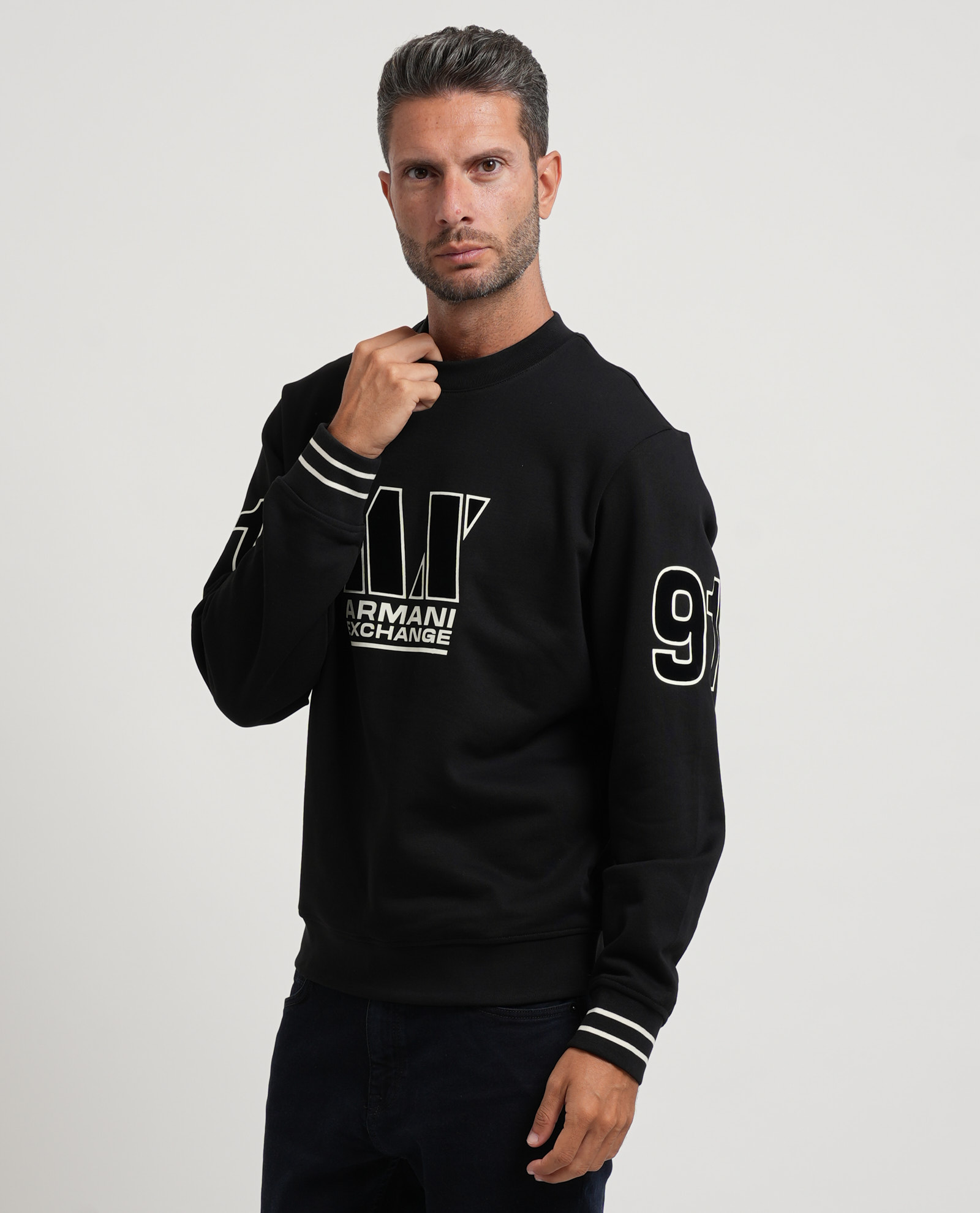 Armani Exchange Overhemden zwart