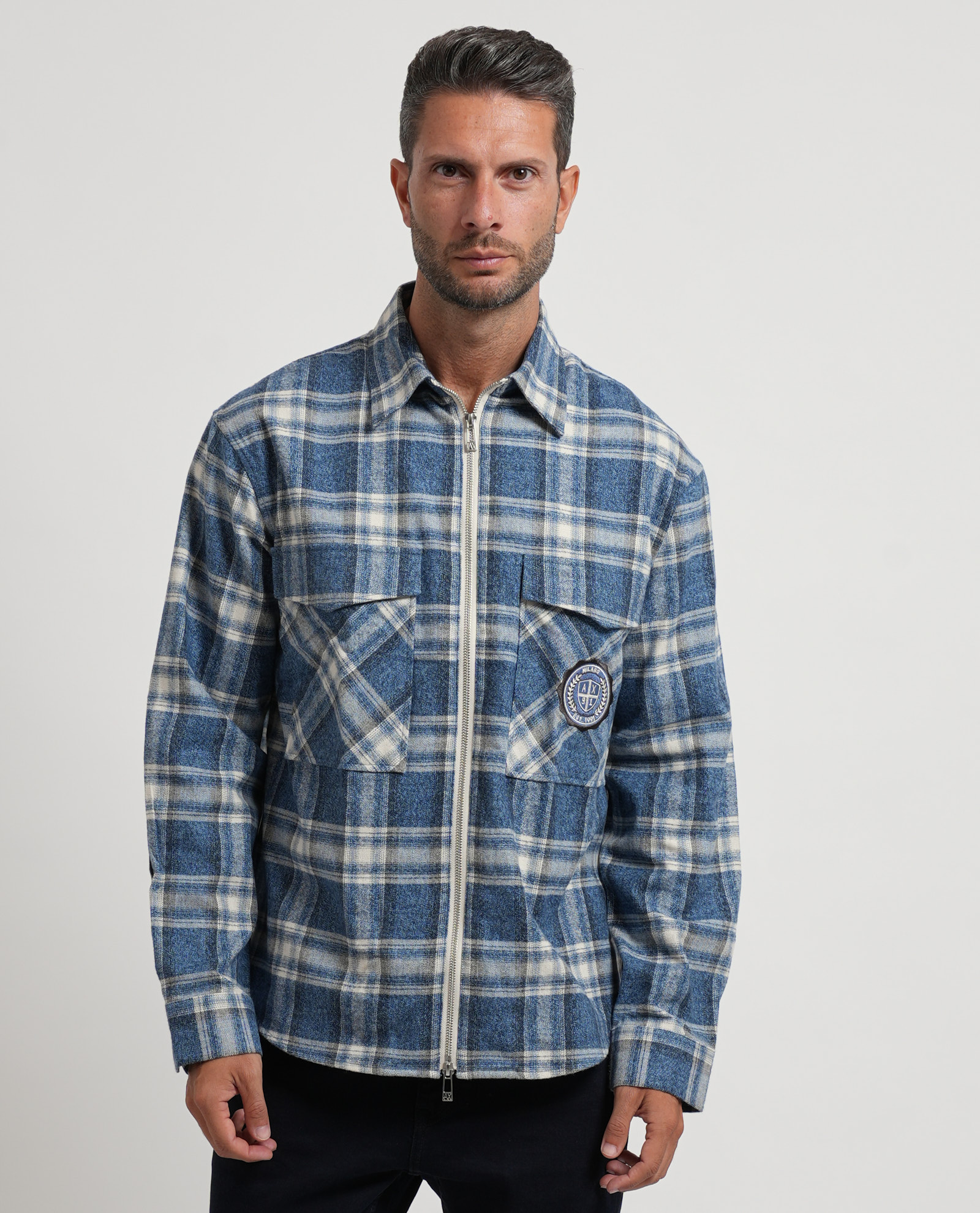 Armani Exchange Blauwe hemden