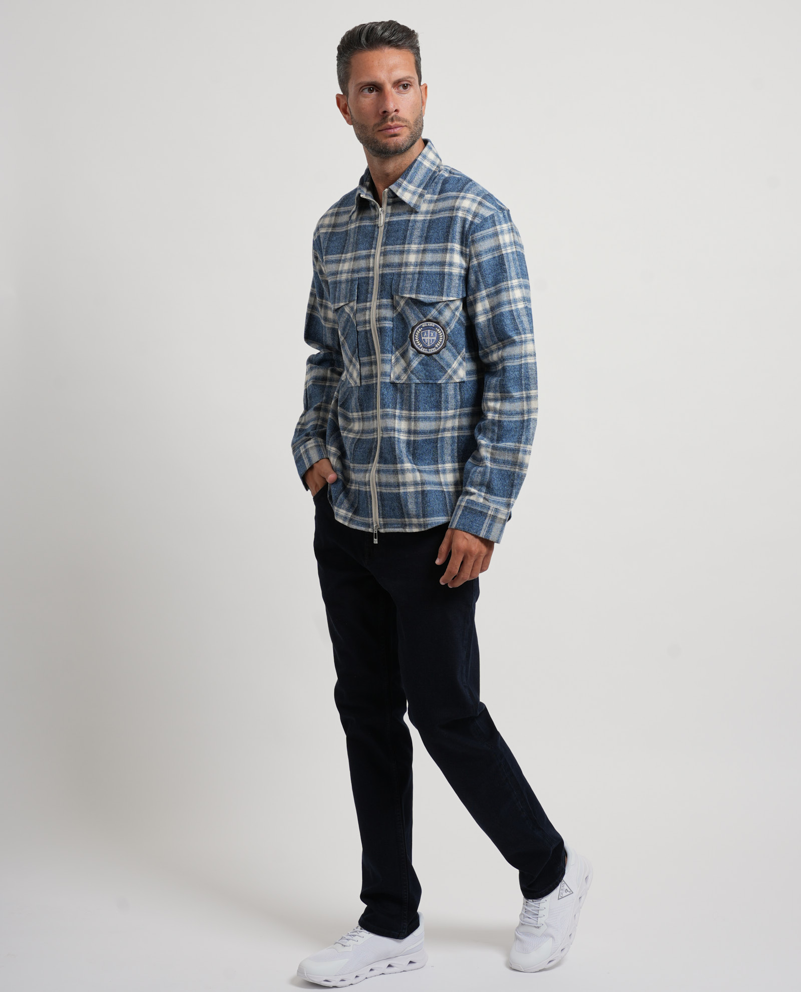 Armani Exchange Blauwe hemden