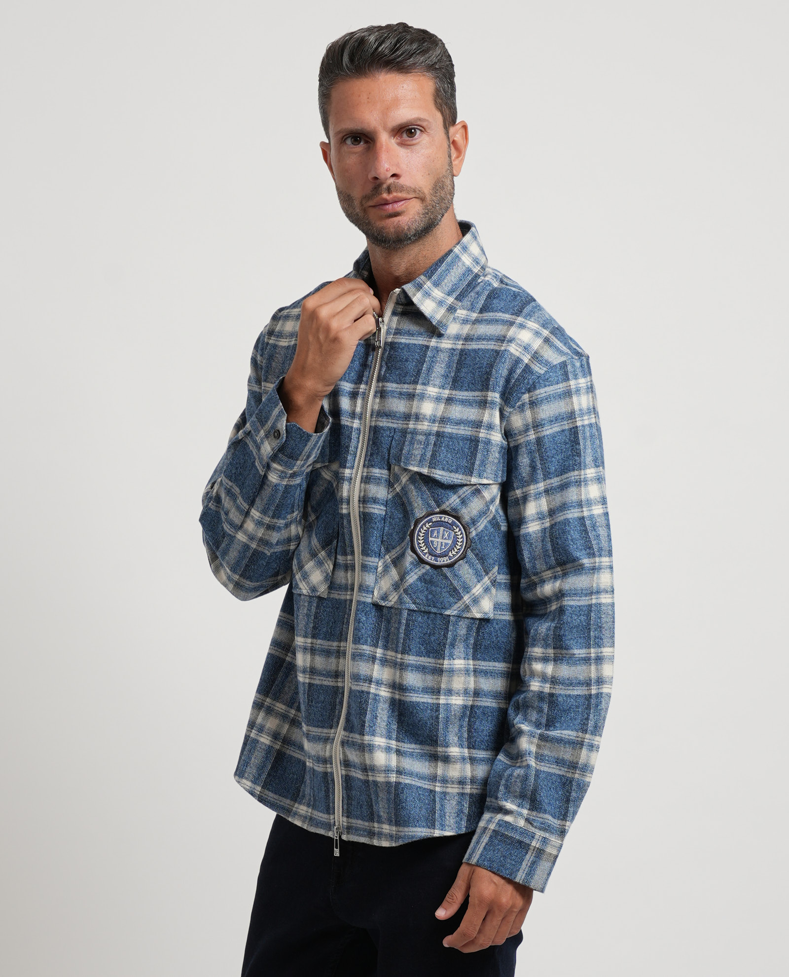 Armani Exchange Blauwe hemden