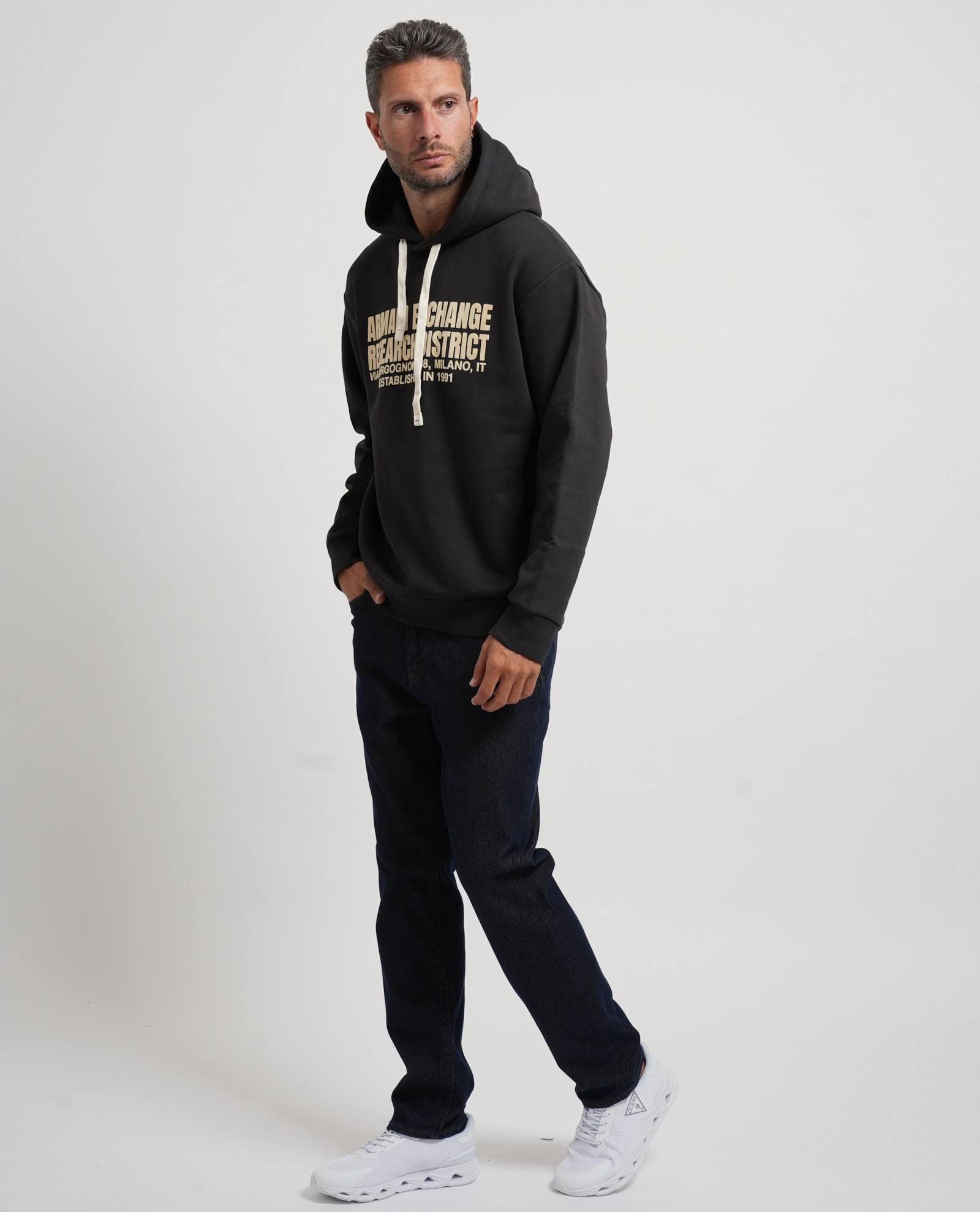 Armani Exchange Shirts Schwarz