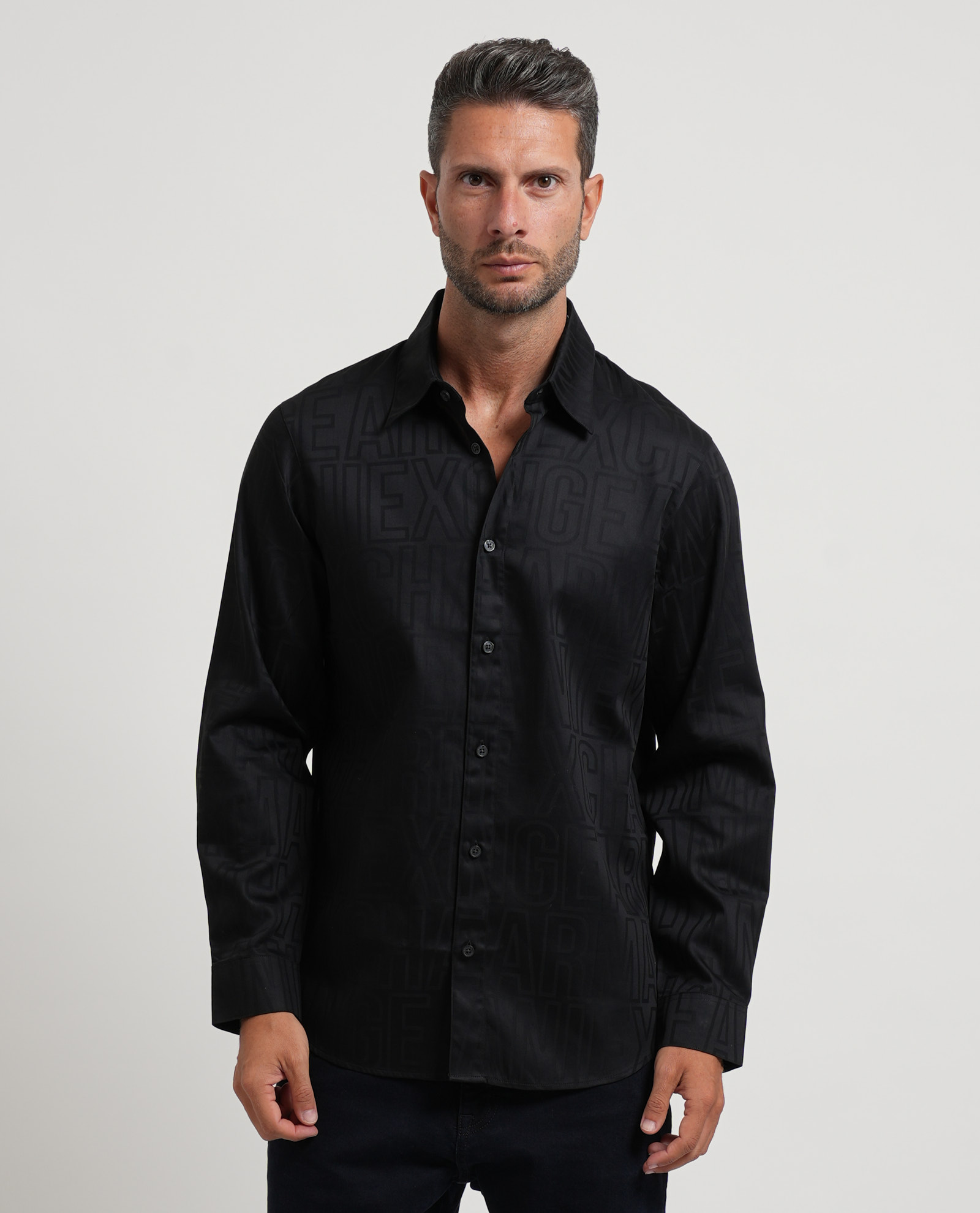 Armani Exchange Overhemden zwart