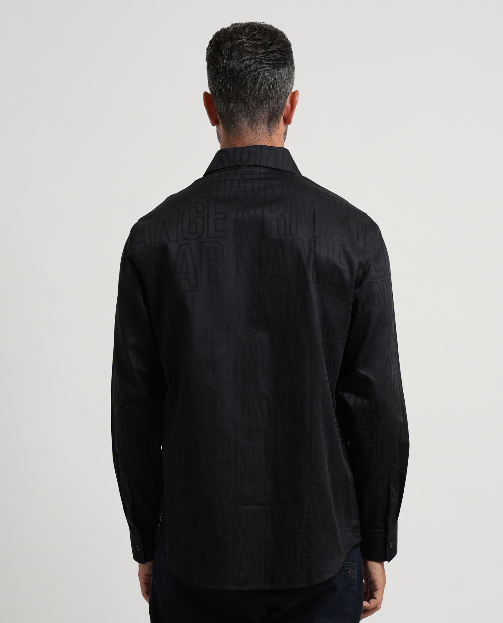 Armani Exchange Overhemden zwart