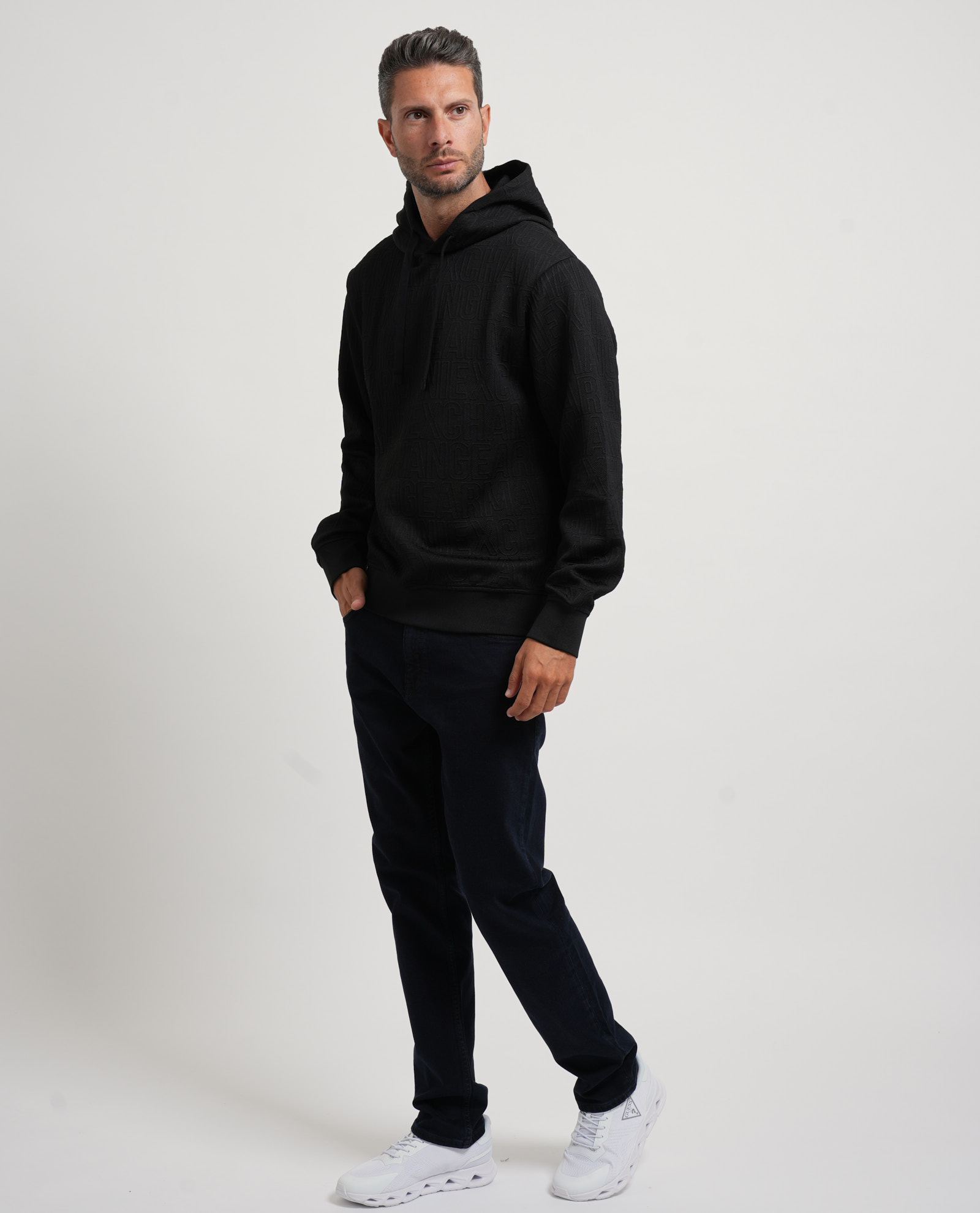 Armani Exchange Overhemden zwart