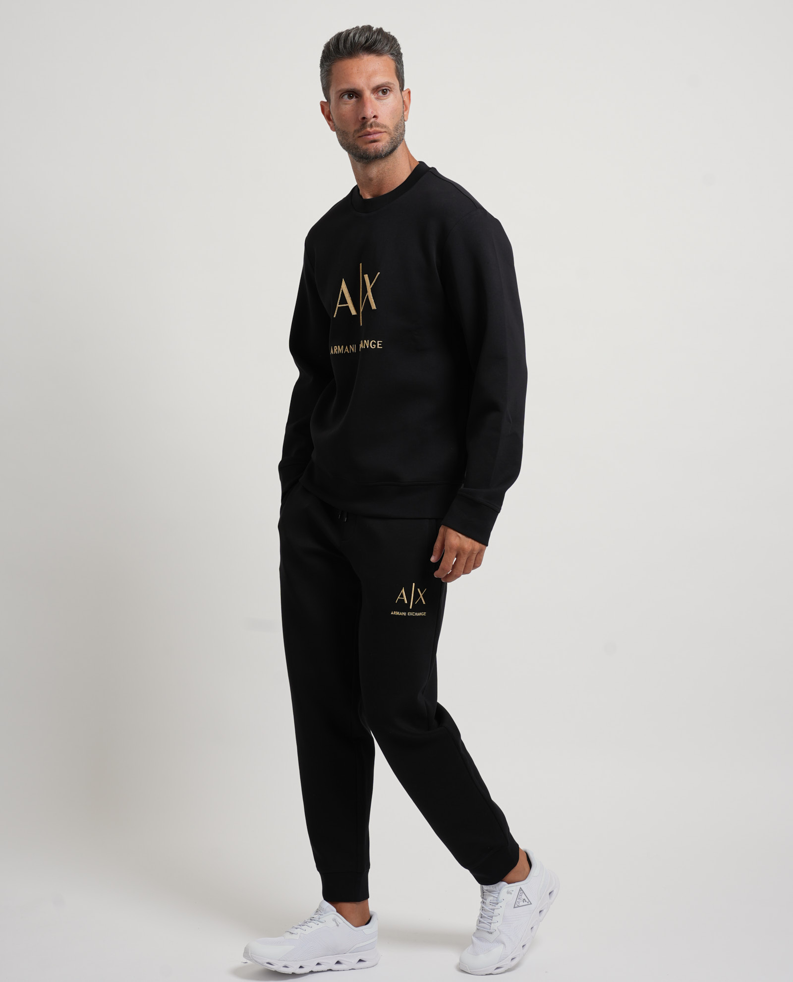 Armani Exchange Overhemden zwart