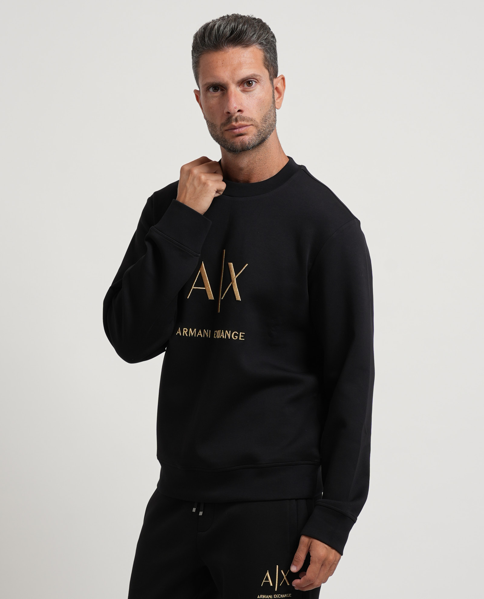 Armani Exchange Overhemden zwart