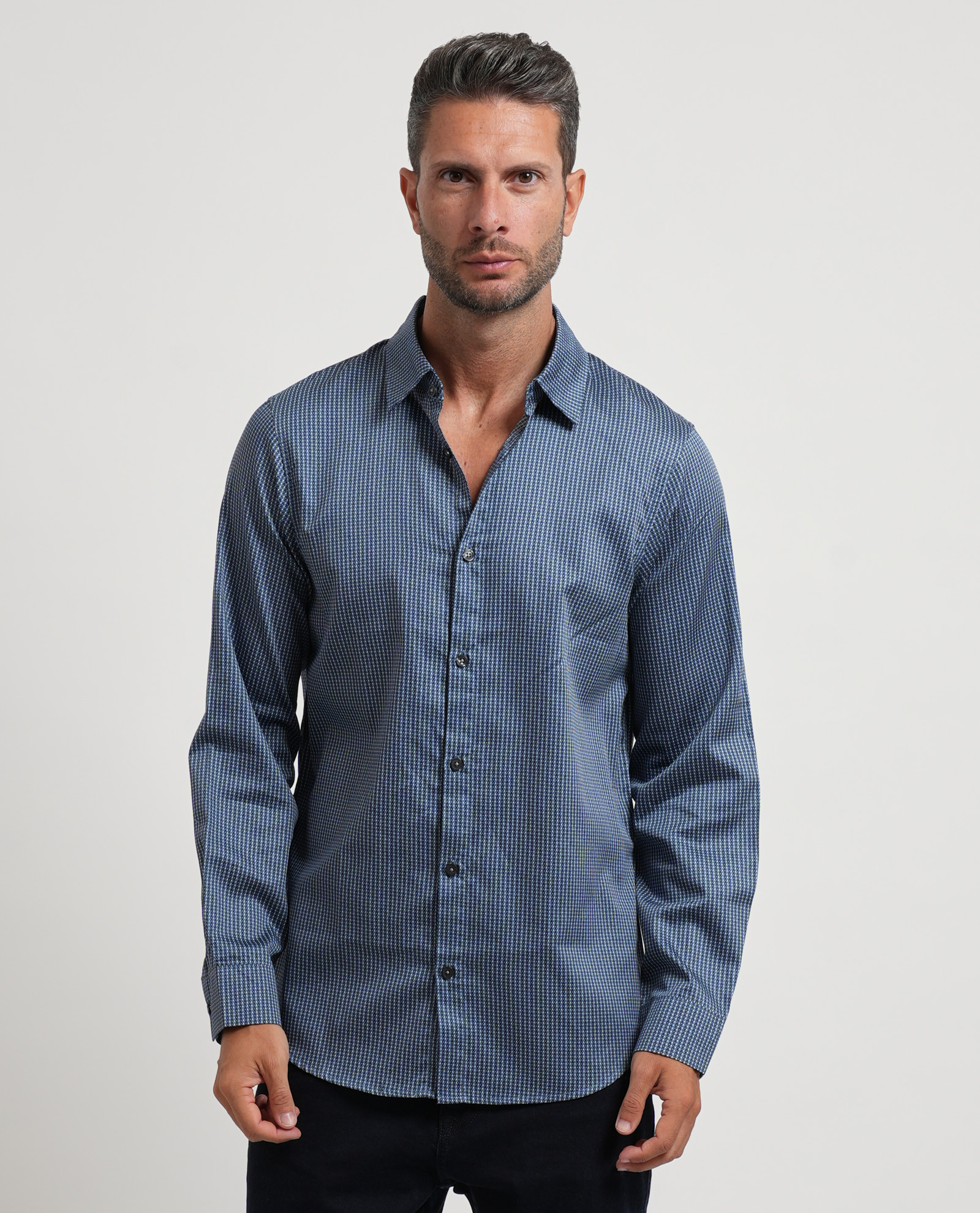 Armani Exchange Camisas Azules