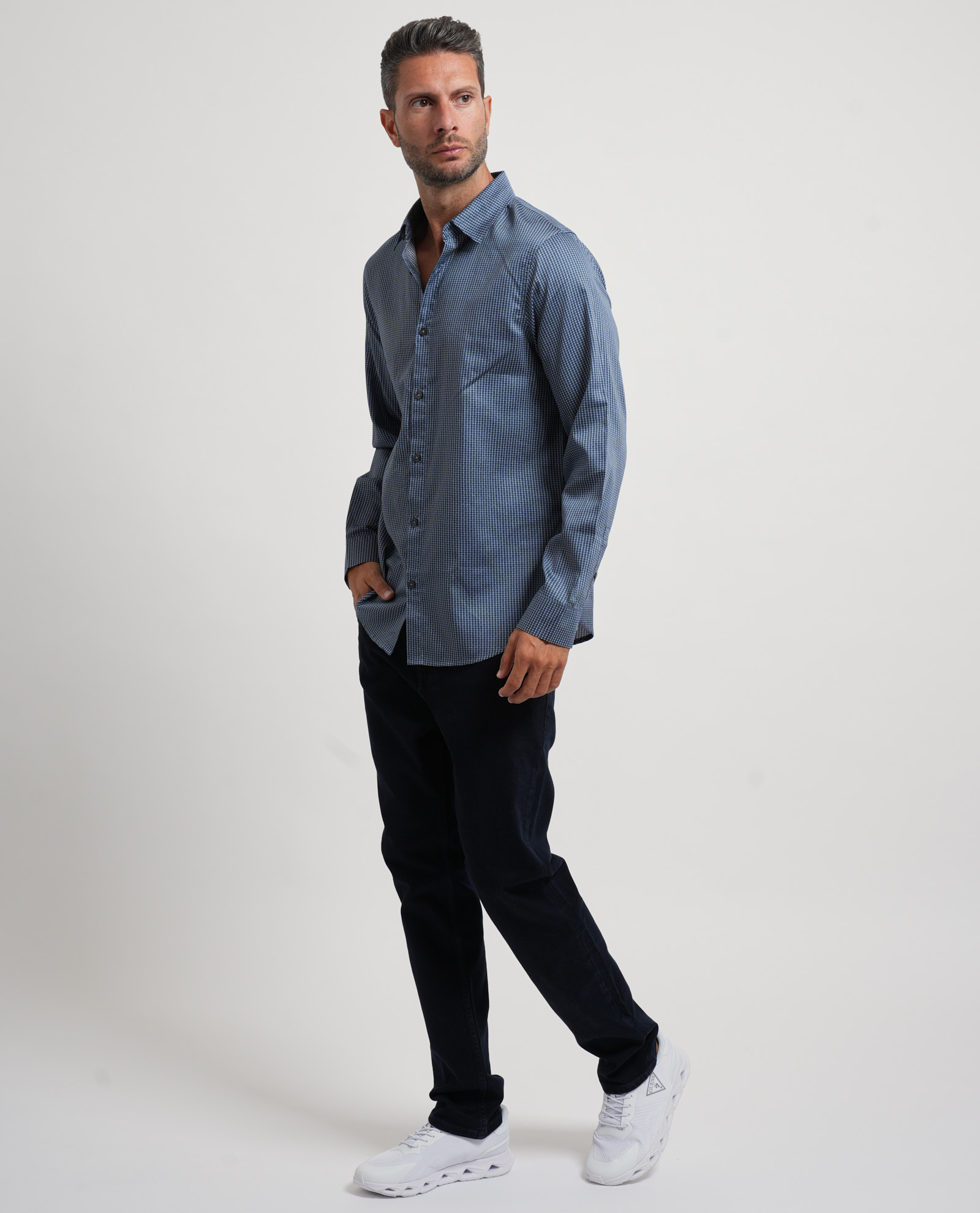 Armani Exchange Camisas Azules