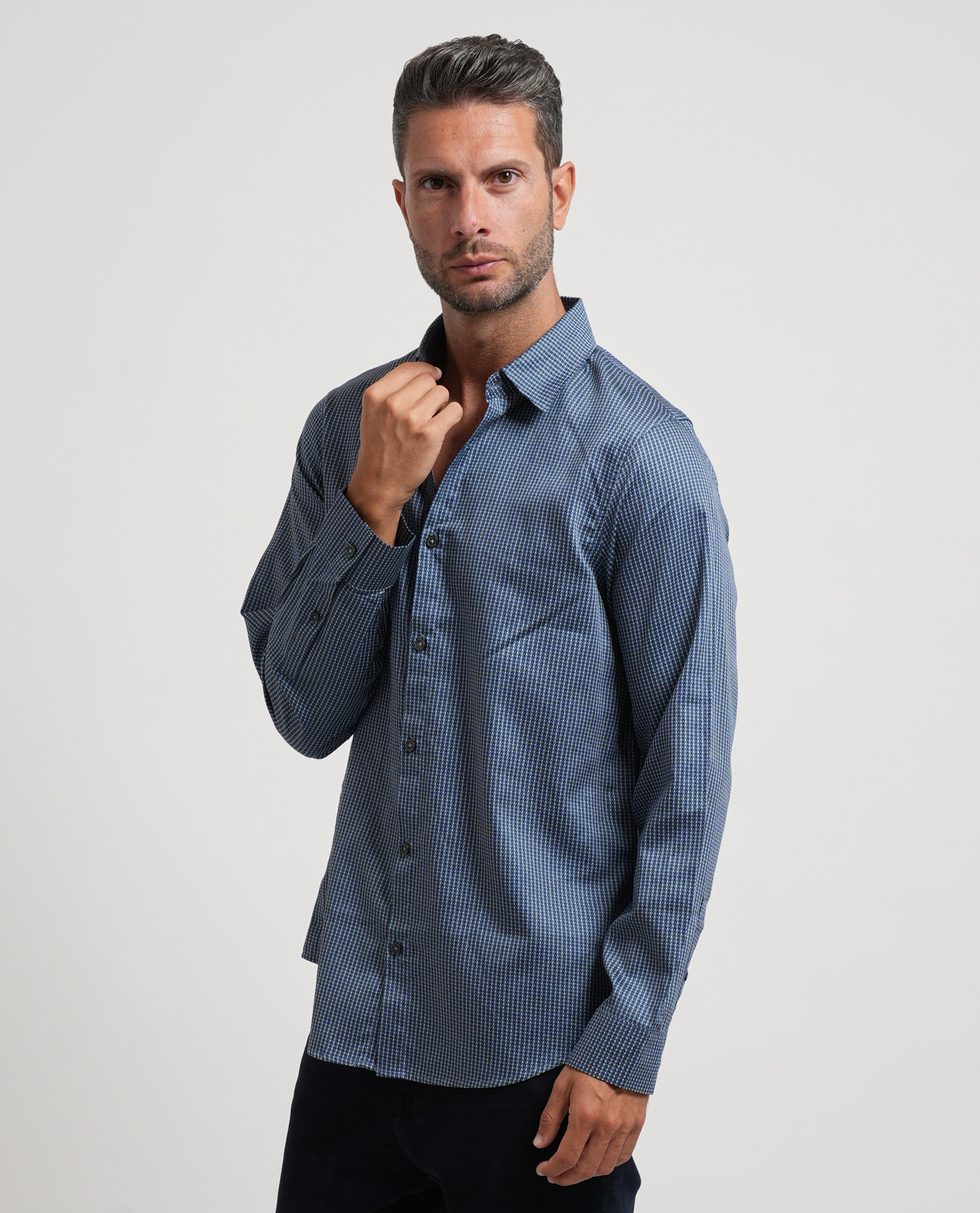 Armani Exchange Camisas Azules