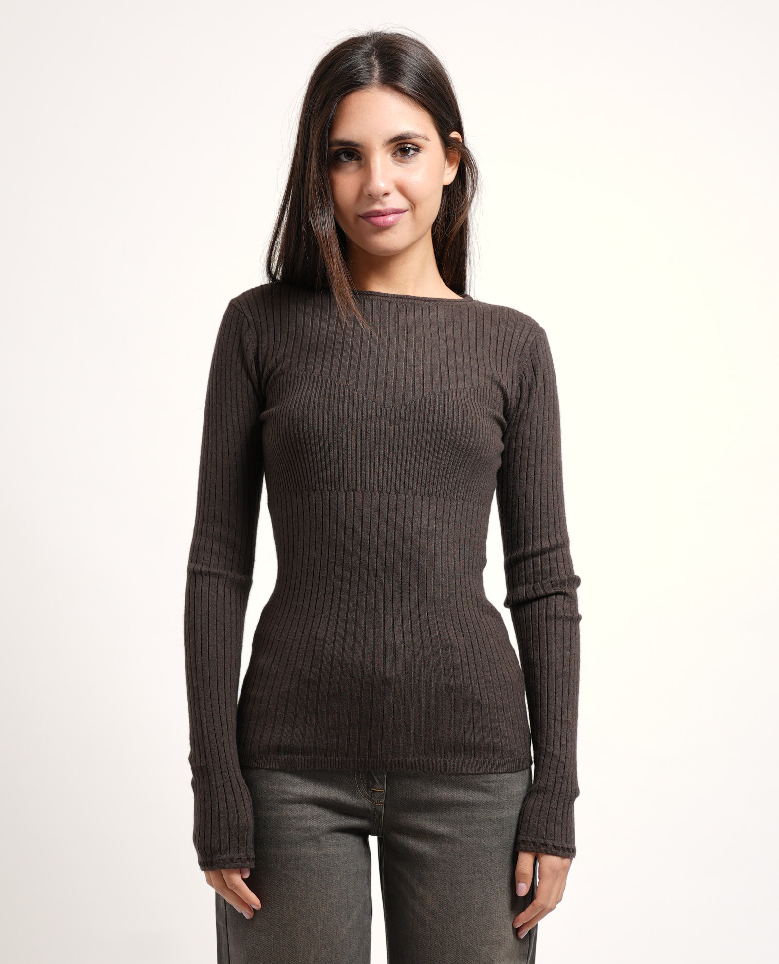 Patrizia Pepe Maglie Marrone