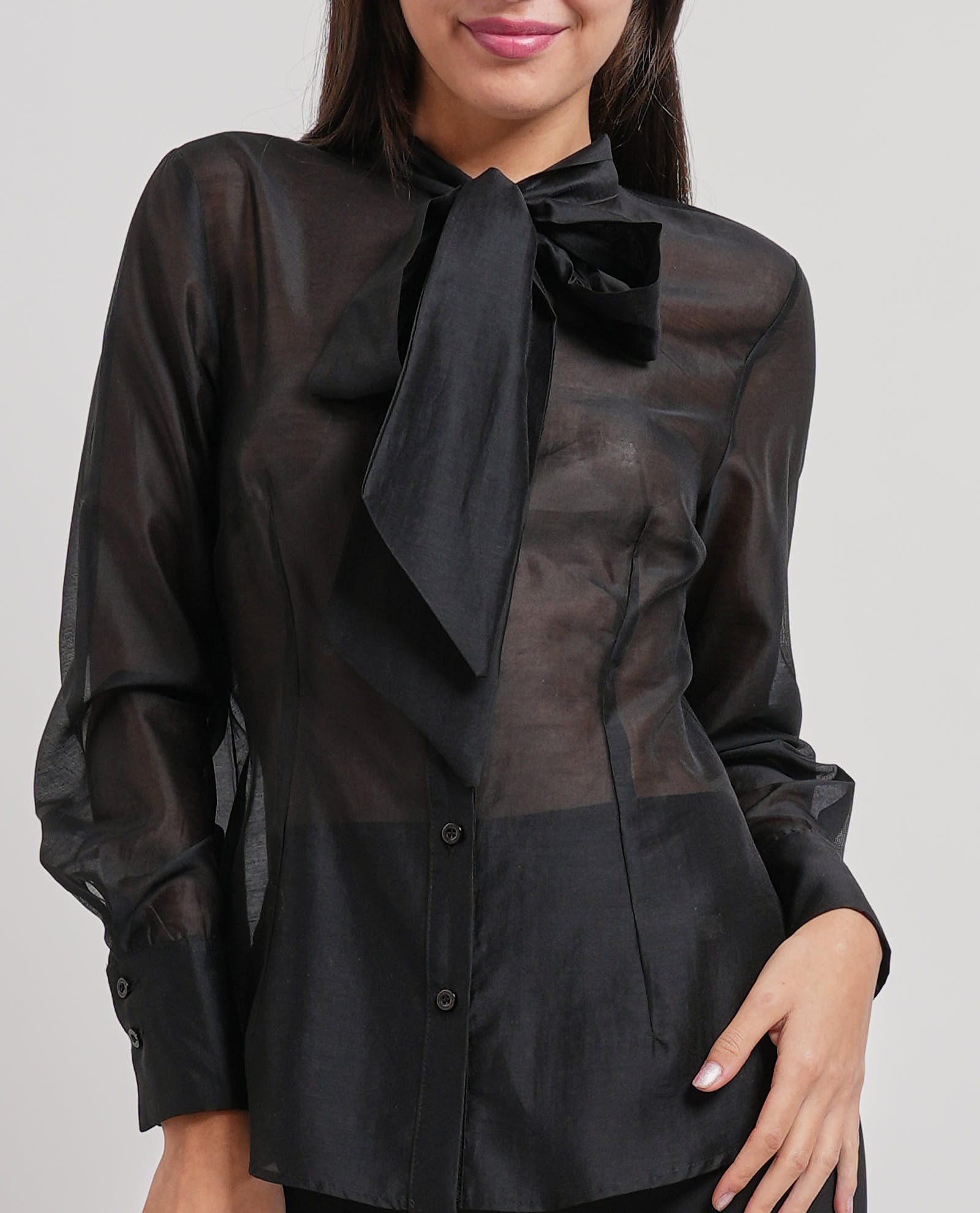 MADEMOISELLE DU MONDE Camicie Nero