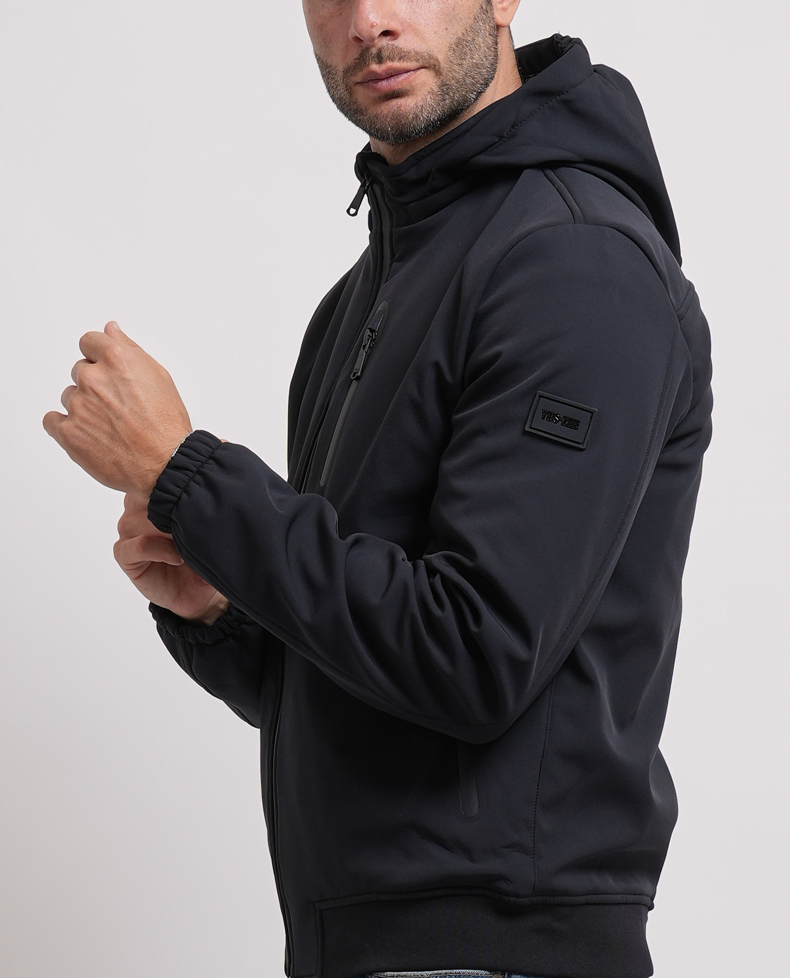 Yes Zee Chaquetas Negro