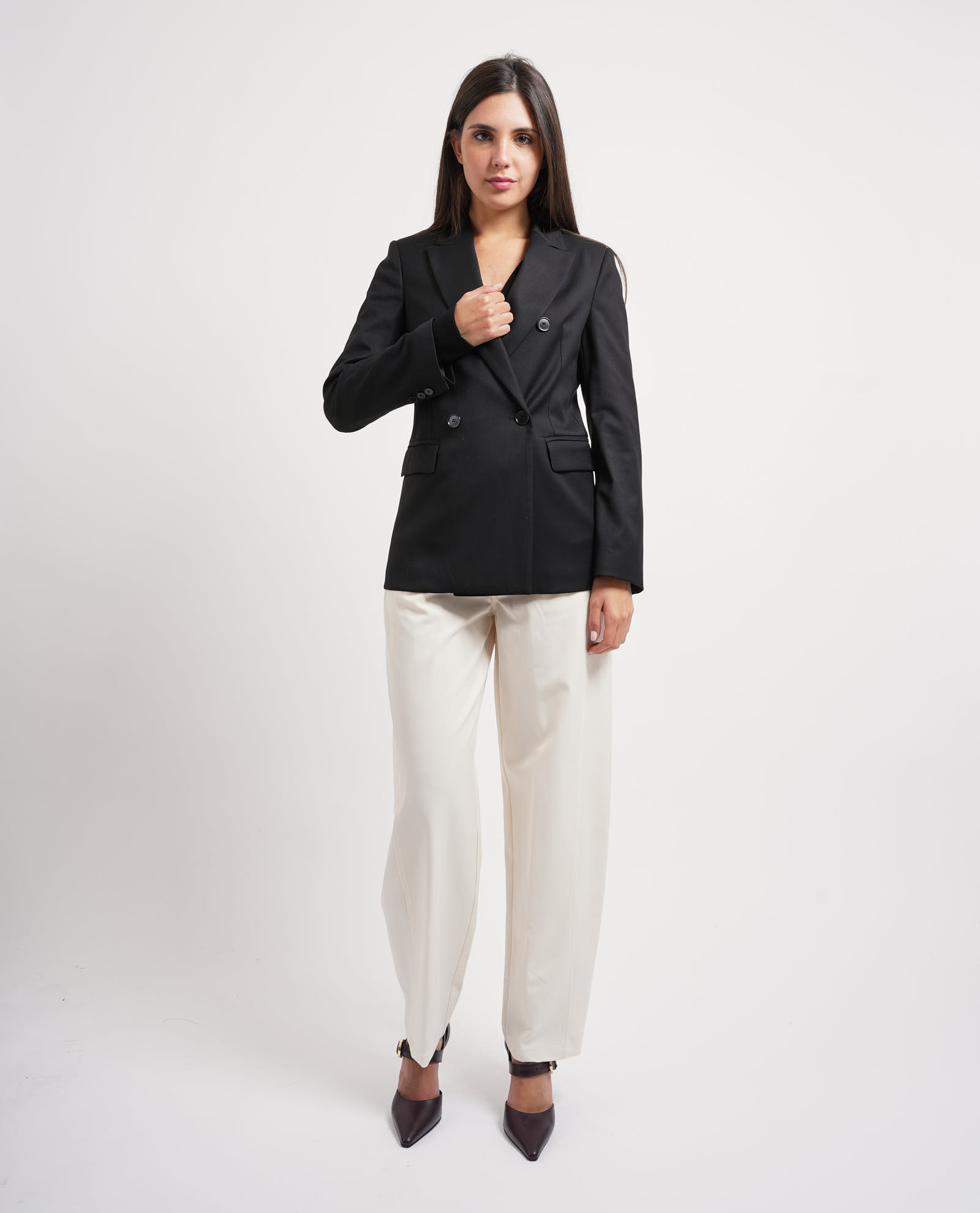 Annarita N Chaquetas Negro