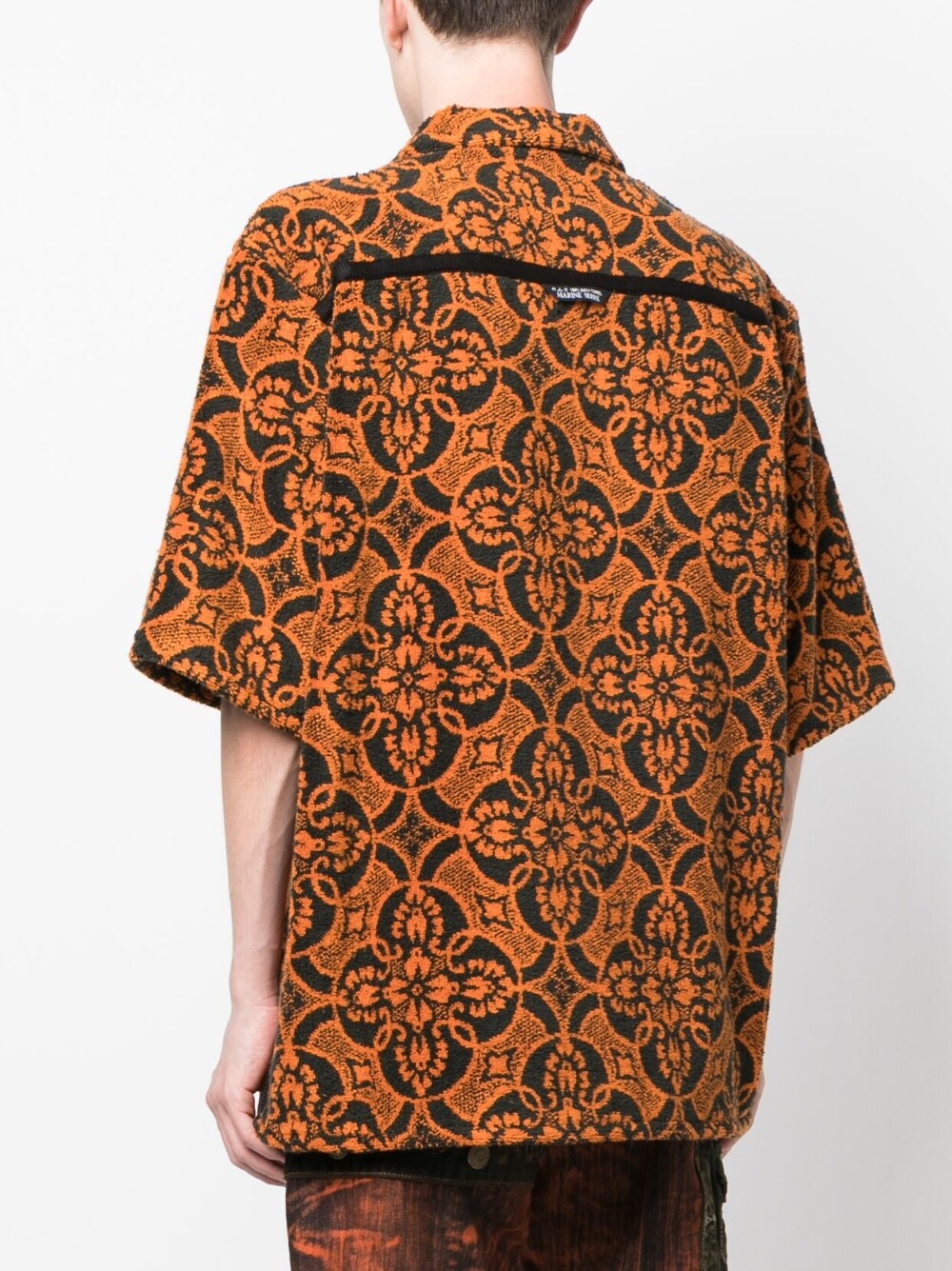 MARINE SERRE Shirts Orange Outer: Cotton Lining - Men