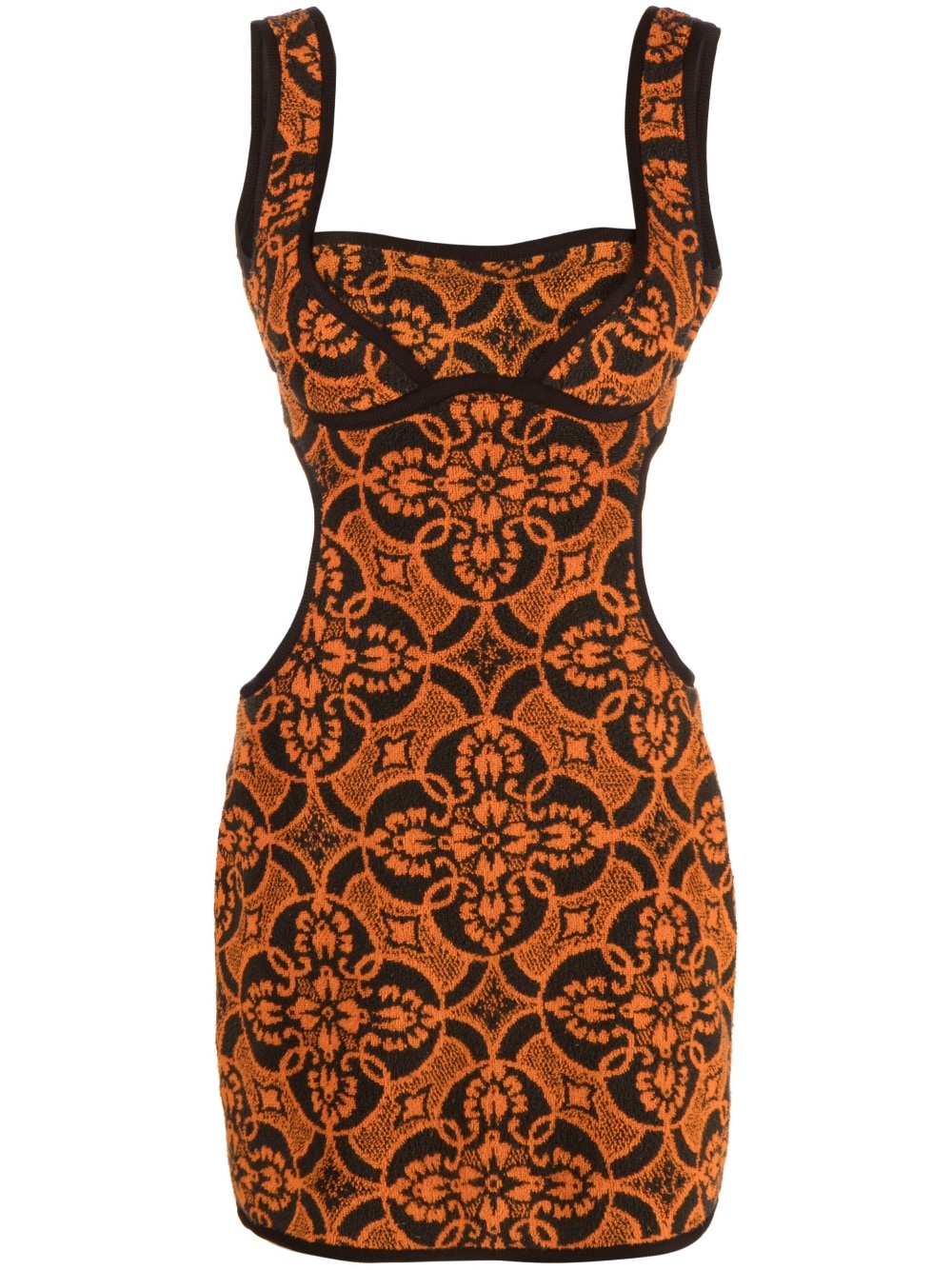 MARINE SERRE Dresses Red Outer: Cotton Lining: Cupro - Women