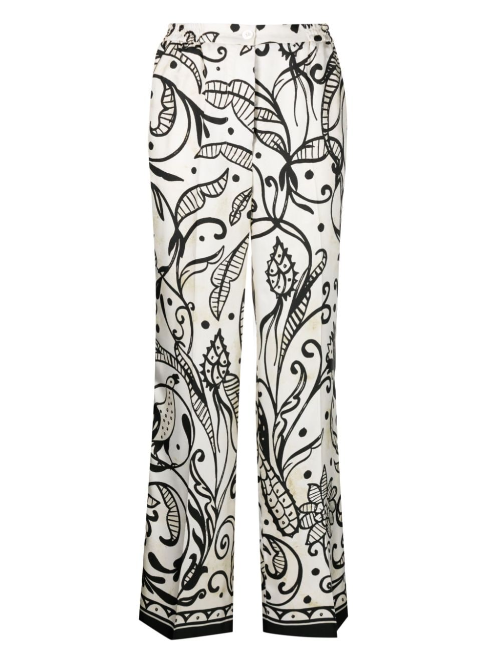 F. R.S . Trousers White Silk – Women