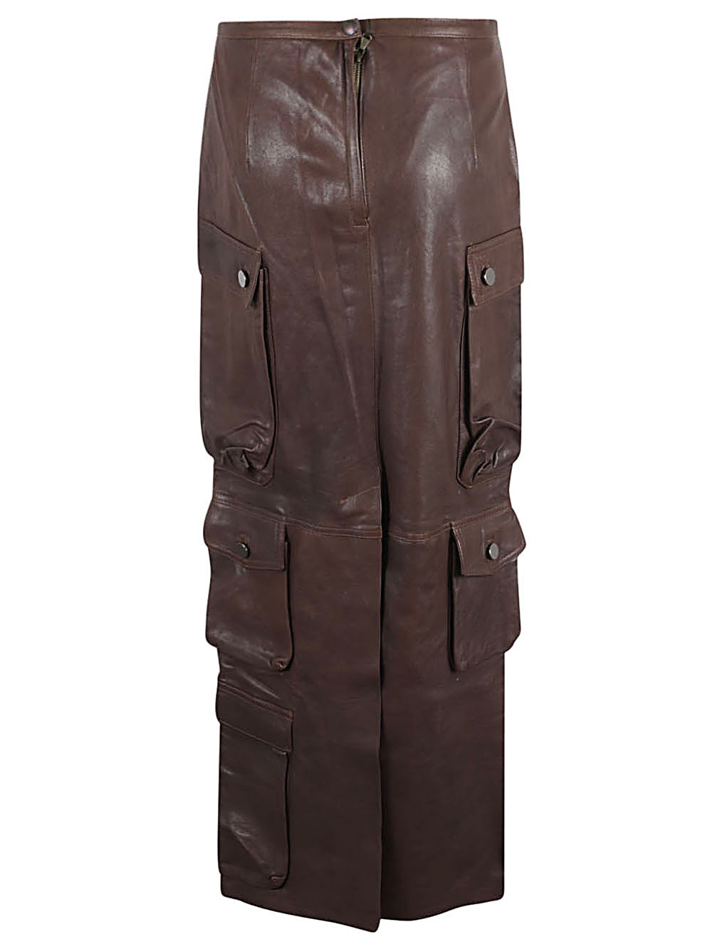 FERMAS. CLUB Skirts Brown Outer: Leather Lining: Silk – Women