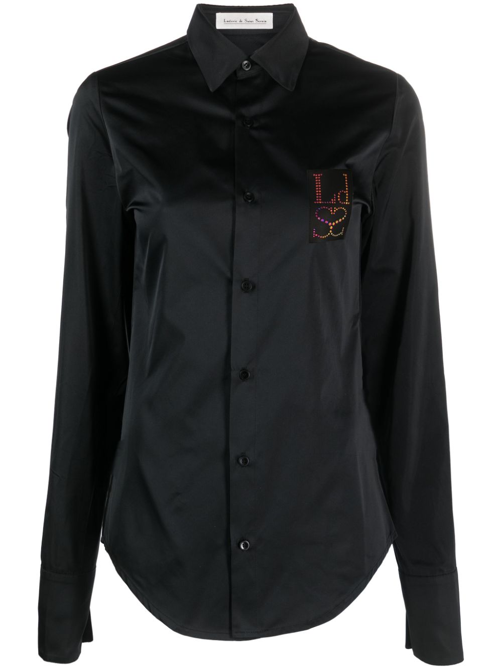 LUDOVIC DE SAINT SERNIN Shirts Black Taffeta - Women