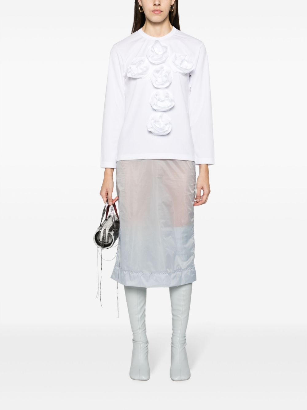 Maison Margiela Skirts Clear Blue Polyamide – Women