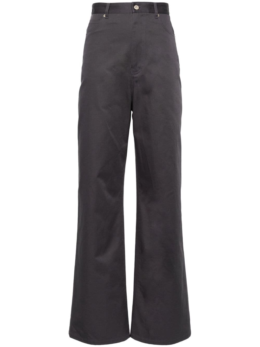 Loewe Trousers Grey Cotton - Women