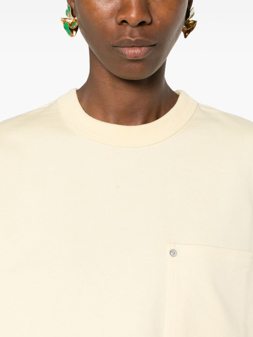 BOTTEGA VENETA Bottega Veneta T-shirts and Polos Beige Cotton - Women　ボッテガ ヴェネタ T シャツとポロシャツ ベージュ コットン - レディース