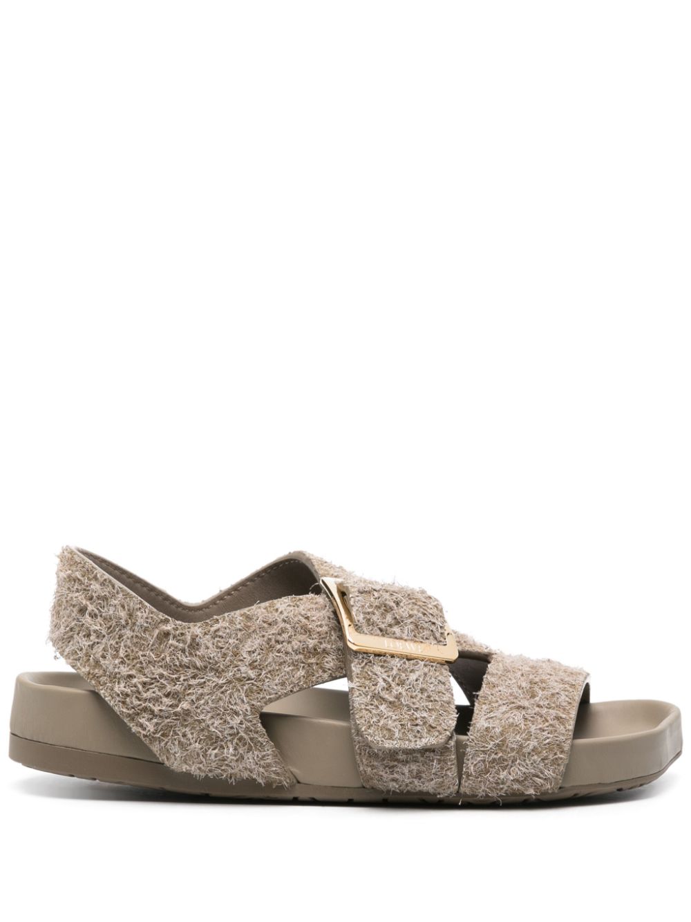 Loewe Sandals Kaki Lining: Calf Leather - Women