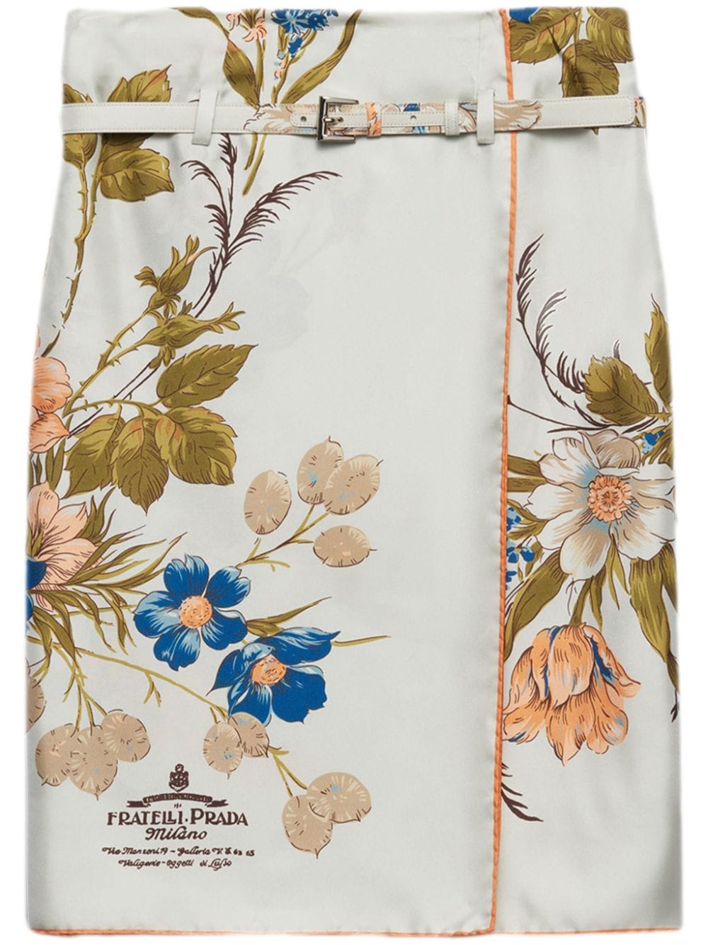 Prada Skirts Clear Blue Silk – Women