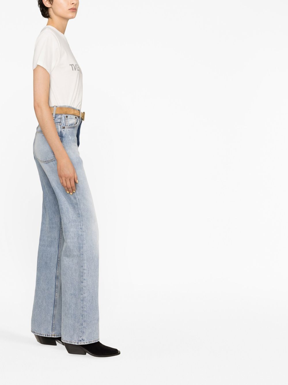 Saint Laurent T-shirts and Polos White Cotton – Women