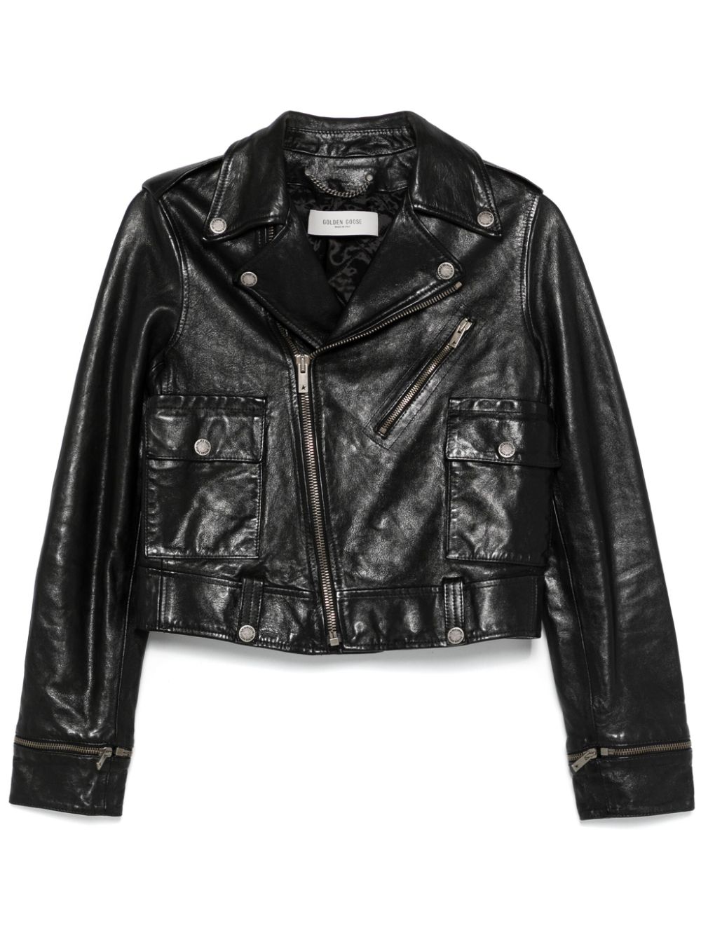 Golden Goose Jackets Black Calf Leather – Women