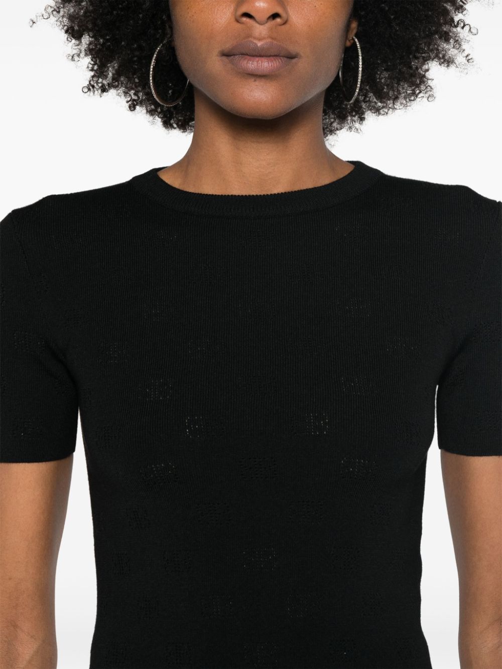 BALENCIAGA Balenciaga Sweaters Black Wool Polyester - Women　バレンシアガ セーター ブラック ウール ポリエステル - レディース