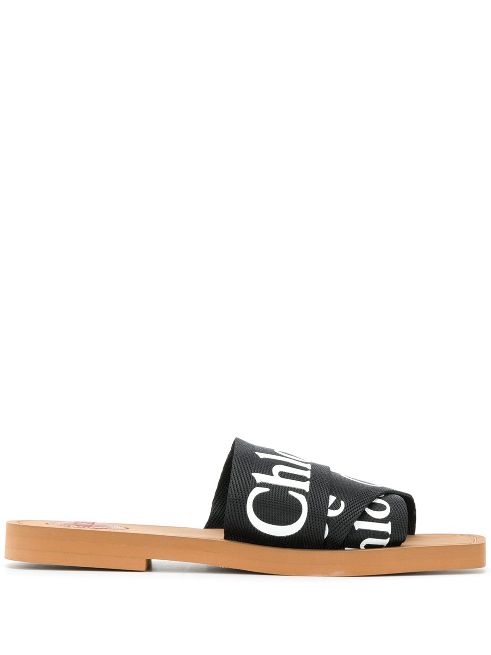 Chloè Sandals Black Linen 100’% – Women