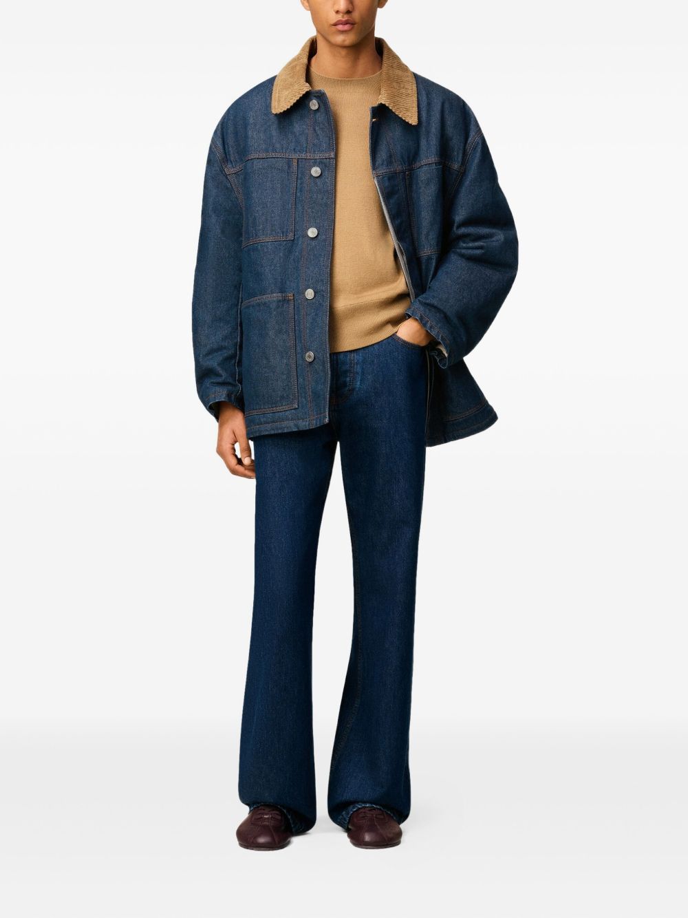 AMI Paris Ami Paris Coats Blue Polyester - Men　アミ パリ コート ブルー ポリエステル - メンズ