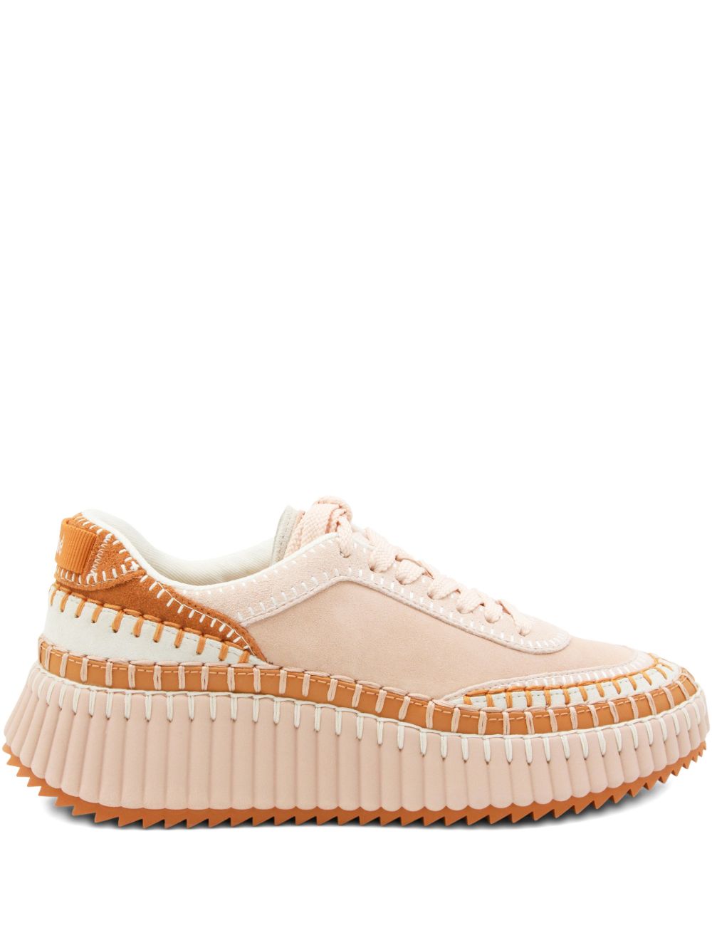 Chloè Sneakers Pink Linen ; Polyester – Women
