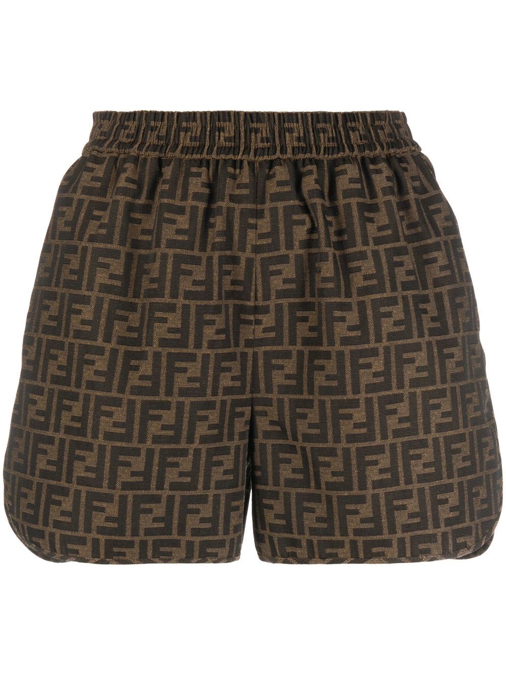 Fendi Shorts Brown Polyester – Women