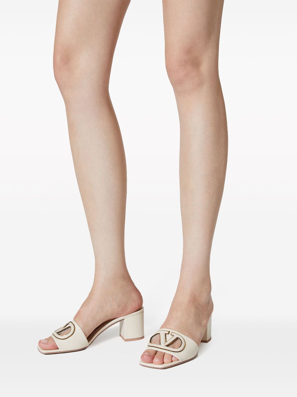 Valentino Garavani Sandals Ivory Calf Leather – Women
