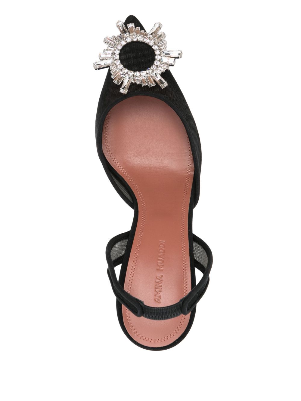 Amina Muaddi With Heel Black Polyamide – Women