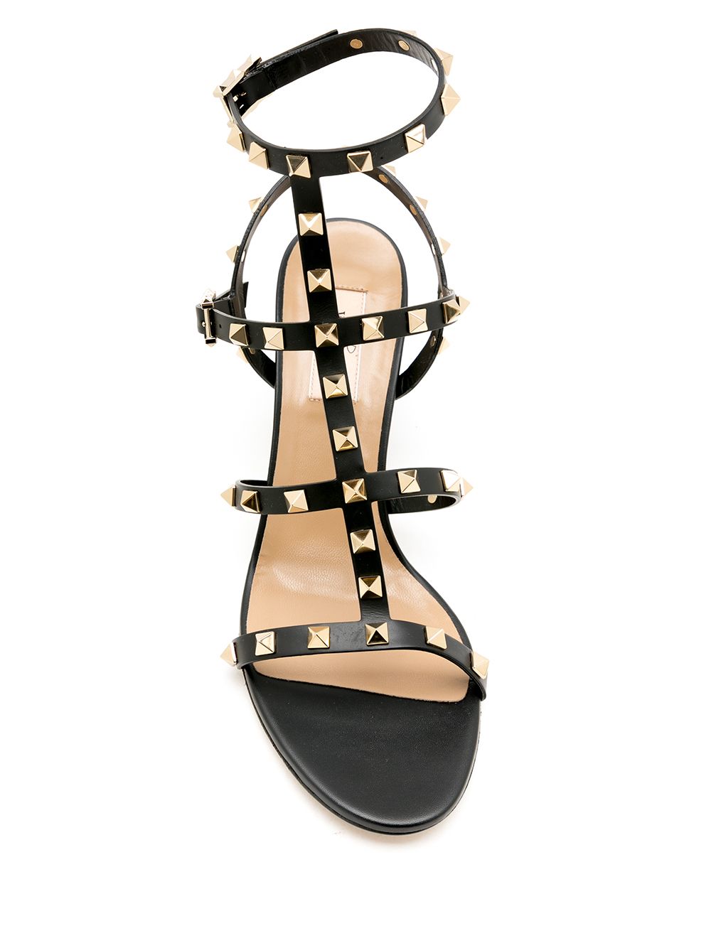 Valentino Garavani Sandals Black Calf Leather – Women