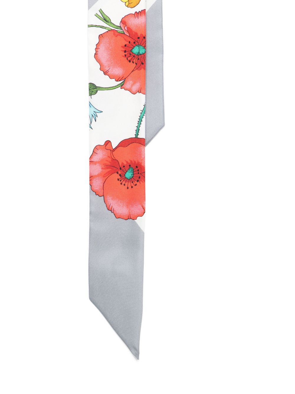 GUCCI Gucci Scarfs White Silk Fabric - Women　グッチ スカーフ ホワイト シルク生地 - レディース