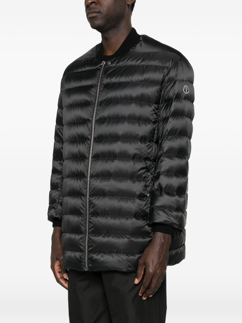 Rick Owens MONCLER X RICK OWENS Coats Black Polyester - Women　MONCLER X RICK OWENS コート ブラック ポリエステル - レディース