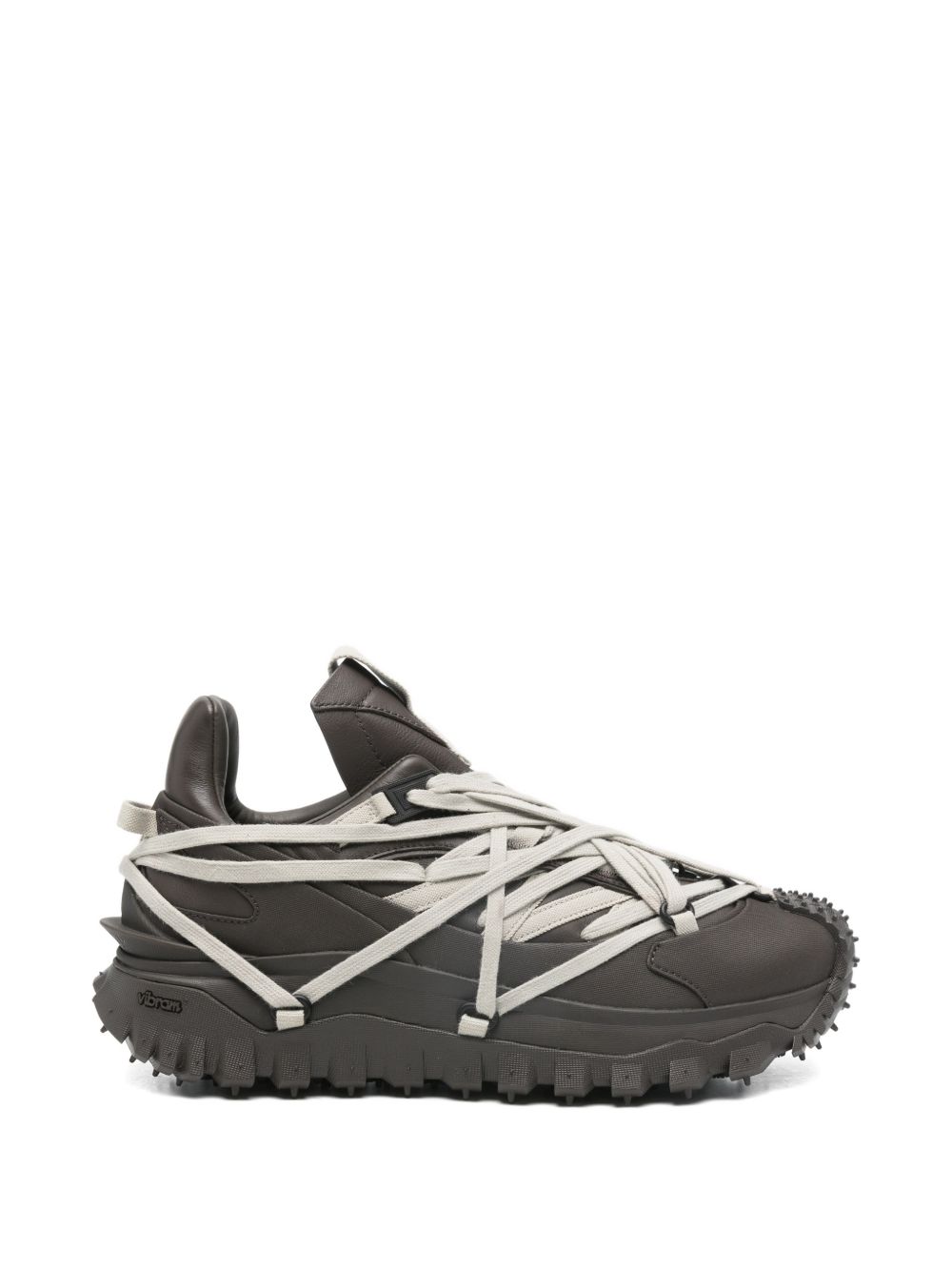 Rick Owens MONCLER X RICK OWENS Sneakers Brown Outer: Calf Leather - Women　MONCLER X RICK OWENS スニーカー ブラウン アウター: カーフレザー - レディース